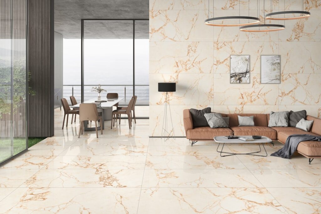 Modern interior with premium flooring representing ACS Global tile solutions